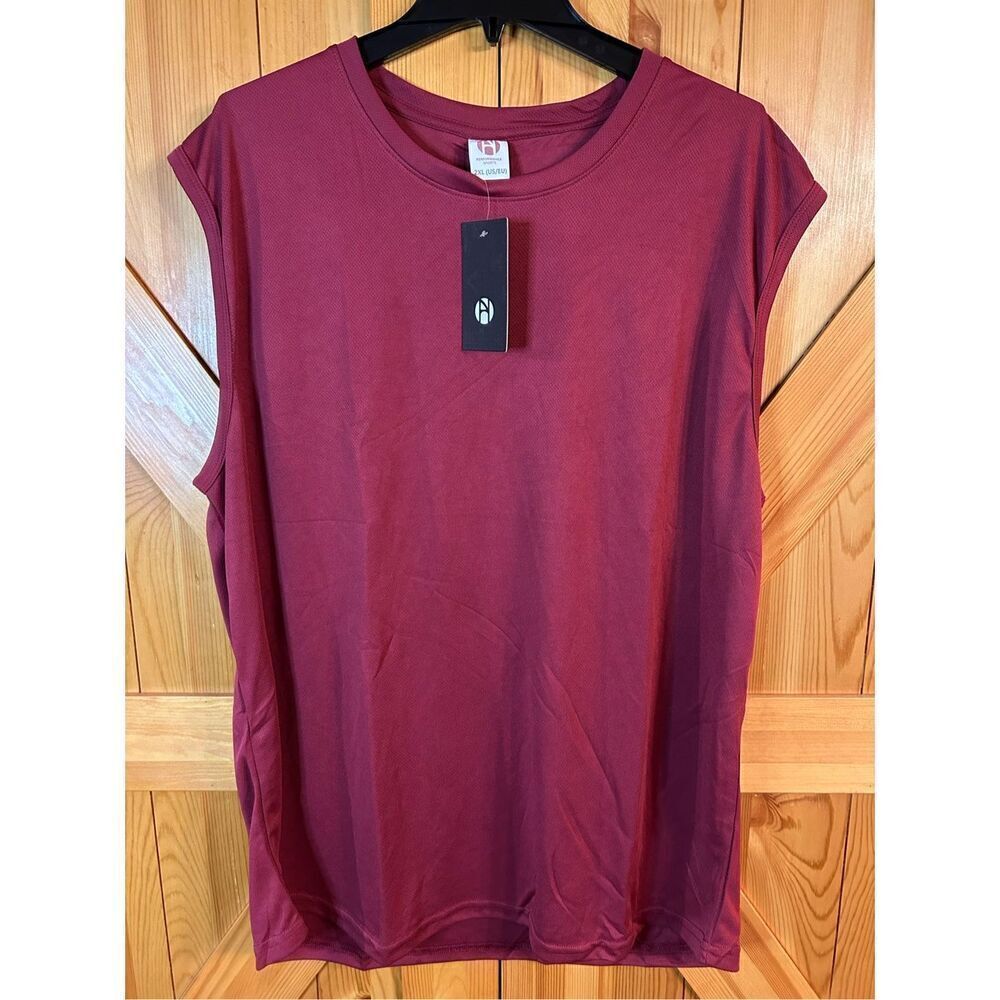 Performance Sports Red Mesh Breathable Athletic Tank Mens Size 2XL nwt (0323)